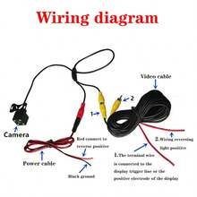 BAIDELUO 1pc Reversing Camera Rear View Night Vision 8 LED Car Reversing Automatic Parking Monitor CCD Waterproof HD Video