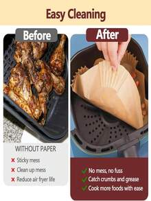 300 pièces/200 pièces/100 pièces/50 pièces/30 pièces/10 pièces Papier sulfurisé, tapis de cuisson, papier huilé en silicone, bols en feuille d'étain, tapis de cuisson en forme de bols pour empêcher tout résidu ou graisse de fuir au fond de la friteuse à air. Fournitures pour dîner en famille, fournitures pour fête