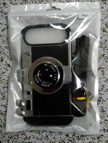 1pc Vintage 3D Camera Phone Case Compatible With Apple 16/16 Pro/16 Pro Max/17 Pro Max, S24 Ultra/S25 Ultra/S25/S25 Plus, Shockproof Camera Phone Cover With Detachable Strap, TPU+PC Material - Black - View 55