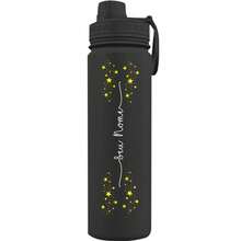 Fresh Thermal Bottle With Personalized Stars Handle With Name - Black - View 1