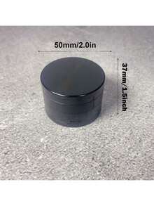 1.6/2/2.5/3inch Black 4-Layers Herb Grinder 4-Layer Zinc Alloy Crusher Manual Mill Mortar Pestle Tobacco Cutter Metal Tobacco Raw Grass Grinder Shredder  Tool Cigarette Accessories Gift - 黑色 - 查看 9