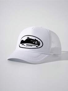 1 件 Y2K 风格女式刺绣船饰抽绳网眼棒球帽，可调节户外防晒帽，适合春秋季旅行海滩，适合男士和青少年 - 棒球帽 - 查看 6