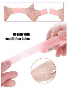 6 Pieces Breathable Eyelash Tapes For Eyelash Extensions, Microporous Fabric Tapes, Non-Woven Makeup Tools, Multi-Purpose Self-Adhesive Tapes For Eyelash Extension Applications,Pink Eyelash Tape, Eyelash Extension Tape, Eyeshadow Tape, Suitable For Extending Female Eyelashes, Eyeshadow And Eyeliner Auxiliary Tools