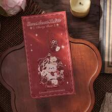 1 Marcador de página da série Rococó Sweetheart, com design requintado e sofisticado, estilo fofo e um acessório de leitura que também serve como porta-páginas