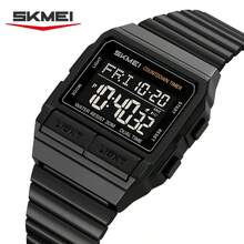 SKMEI 2475 Square Multifunction Men's Watch Dual Movement TPU Strap Sport Outdoor Cool Style Male Electronic Quartz Wristwatch - one-size - View 18