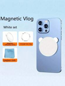 1 Stück magnetische Selfie-Linse, rückseitig montiertes HD Selfie-Hilfsmittel, Live-Streaming Spiegelreflektor