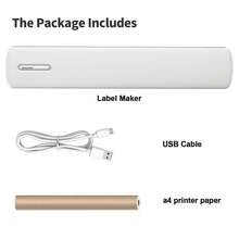 Portable Printers Wireless For Travel, Inkless Thermal Printer, Small Bluetooth Mobile Compact Printer Support 8.5" X 11" US Letter & A4,Compatible With IPhone Phone Laptop For Home Car Office Receipt - trắng - Xem 6