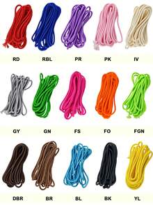 beadia Dây thừng bện polyester dày 5mm, dài 5m, màu trơn, thích hợp cho các sản phẩm thủ công đan lát và các dự án DIY - Có nhiều màu sắc để lựa chọn: đen, xanh dương, đỏ, hồng, xanh lá cây, trắng, vàng, xanh nhạt, cam và nhiều màu khác - Tuyệt vời để làm dây đeo điện thoại, các dự án DIY, cắm trại ngoài trời, dây dắt thú cưng và nhiều hơn nữa - Bền và đa năng. - Màu đặc - Xem 2