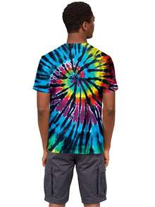 Unisex Retro Tie Dye Shirt For Men Women 70S 80S Hippies Senior Tie-Dye Tee Tshirt 3D Cool Graphic Short Sleeve Novelty Tie Dye Style T-Shirts - Nhiều màu - Xem 5