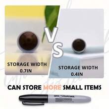 Fake Marker Pen Safe, Plastic Money Hiding Container Diversion Safe Marker, Combination Lock Secret Stash Storage For Small Valuables, Hidden Security Marker, Home Security Dorm Decor Accessory, Fun Safe For Valuables - Black - View 7