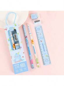 1 Box/5pcs Pencil Gift Set, Creative School Supplies, Suitable As Classroom Awards Or Gifts For Elementary Students