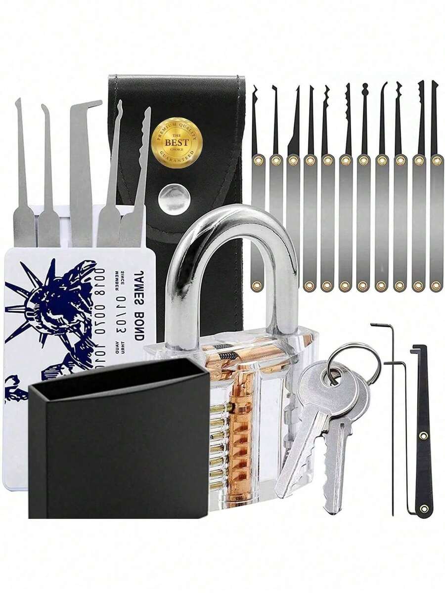 Padlock Lock Set With Keys Outdoor Pick Solid Brass Keyed Waterproof ...