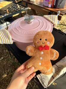 姜饼人毛绒玩具公仔，创意圣诞枕头毛绒玩偶，圣诞礼物