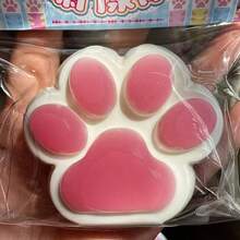 1个超大号柔软TPR材质猫爪挤压玩具 - 质朴纹理，儿童减压玩具，回弹缓慢，适合男孩、女孩作为生日、万圣节、圣诞节礼物 - 彩色 - 查看 19