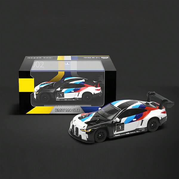 Burago Scara 1/64 BMW  FORD Ediție de colaborare Mini Model de mașină din aliaj Simulare autorizată oficial Model de mașină din metal turnat sub presiune Decorațiune Ediție de colecție Cutie cadou + Capac de praf acrilic + Bază rafinată pentru cadou de ziua de naștere pentru bărbați