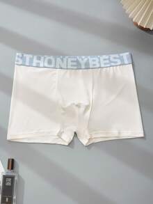 4pcs/Pack Men's Underwear, Simple & Fashionable Men's Boxer Briefs, Comfortable & Breathable Underwear Set