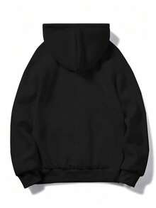 Easy Tiger Hoodie, Vintage Style Tiger Graphic Sweatshirt - Black - View 5