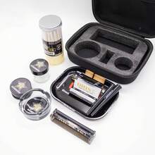 EVA材质吸烟配件套装，包含卷烟纸、烟灰缸、研磨器、储物罐、烟嘴、吸烟托盘、卷烟器等。家用及户外携带皆宜，是生日、节日、情人节的完美礼物。