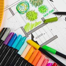 BIC, Plumones de Colores, Intensity, Punta Fina de Bala, Colores Vibrantes y Ultra Vivos, Suaves al Dibujar, Ideal para Escritura, Lettering y Creatividad, 24 Unidades - 1 - Ver 5