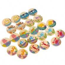 Memory Game Dinosaur Matching Toy Preschool Toddlers Matching Board Game For Kids Early Learning Development Wooden Games For Travel Birthday Easter Valentine's Day Thanksgiving Christmas Gift - Multicolor - View 10