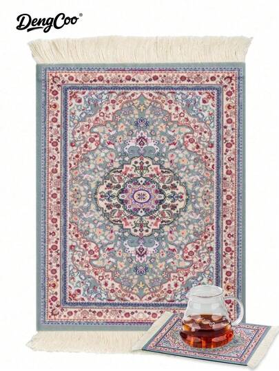 Dengcoo 1套咖啡用具套装，包含防滑咖啡垫、600ml云形分享壶、玻璃咖啡壶，适合日常使用、下午茶、办公室和咖啡厅