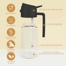 2 piezas Botellas dispensadoras de vidrio premium de 8. 45 Oz para aceite y vinagre - Diseño cuadrado a prueba de fugas con dispensadores de bomba negra, ahorra espacio, apto para viajes, aceite de oliva, condimentos, cocina y despensa, aceitero de cocina, almacenamiento de condimentos, artículos esenciales de cocina moderna - 1 - Ver 5