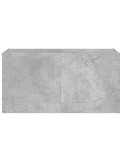 VidaXL TV Wand Unit LED Lighting 80x35x41 Cm Concrete Grijs view 9