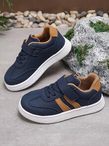 1 par de zapatillas casuales con unisex, cómodas, antideslizantes, versátiles, adecuadas para exteriores, todas las estaciones, para niños, estudiantes - Azul - Ver 2