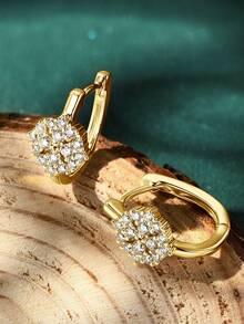 XUJIA 1 par de brincos de argola de moissanite elegantes e luxuosos para mulheres, em prata esterlina 925, redondos, de 1,8 mm e 1,4 mm, perfeitos para aniversários, dia dos namorados, noivado, casamento, joias, presentes