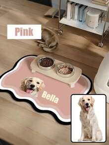 Thảm lót thức ăn cho chó in ảnh và tên theo yêu cầu - Thảm lót thức ăn cho chó chống thấm nước và chống trượt, quà tặng cá nhân hóa ấm áp cho thú cưng, món quà tốt nhất dành cho chủ nuôi, phù hợp cho chó, thảm lót thức ăn cho chó theo yêu cầu, thiết kế chống thấm nước. - Nhiều màu - Xem 13