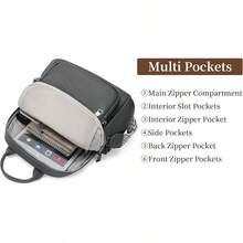 Mini Backpack For Women Fahsion Vegan Leather Backpack Lightweight Ladies Shoulder Bag Small Travel Purses Daily - Grey - View 2
