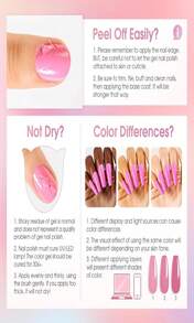 ROSALIND 30PCS Gel Nail Polish Set With Base Coat And Glossy Matte Glitter Top Coat Gel Polish, 26 Multicolored Gel Nail Set For Beginners Nail Art At Home - 黑色 - 查看 8