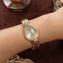 云口时尚简约风格腕表，轻盈奢华不锈钢表带，适合女性佩戴，办公及通勤皆宜。 - 均碼 - 查看 11