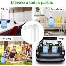 Bomba eléctrica dispensador agua garrafón USB Hogar Oficina Camping - blanco - Ver 8