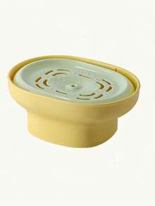 1pc Dish Soap Dispenser Bottle, Kitchen Sink Liquid Soap Dispenser, Dishwashing Liquid Dispenser With Sponge Holder, Prevents Splashing And Blending Seamlessly In Space