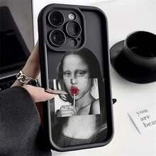 Art Aesthetic David Mona Lisa Handyhülle für iPhone 15 13 14 Pro Max XS XR 12 11 Pro 13 7 8 Plus SE2 Weiche Silikon Weiße Hülle