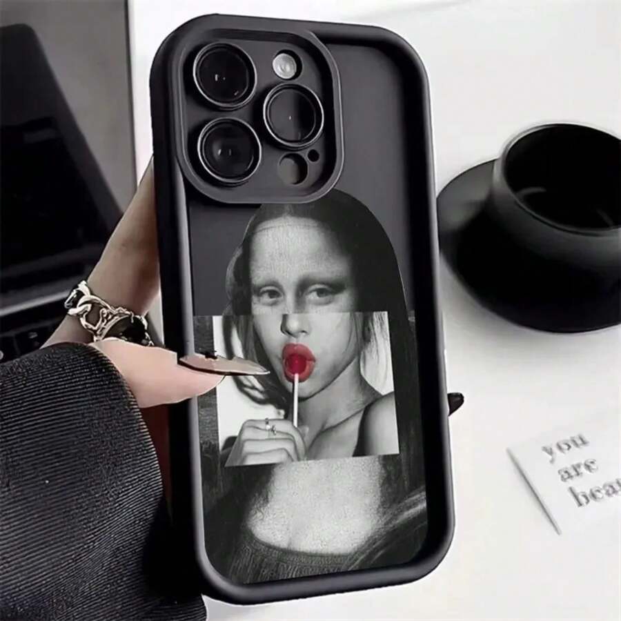 Art Aesthetic David Mona Lisa Handyhülle für iPhone 15 13 14 Pro Max XS XR 12 11 Pro 13 7 8 Plus SE2 Weiche Silikon Weiße Hülle