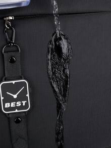 Men's Multi-Compartment Nylon Letter Print Backpack, Fits 15.6 Inch Laptop, Multi-Pocket Lightweight Bookbag, Large Capacity Travel Bag, Convenient Commuter Daypack, Multifunctional Backpack Suitable For Students, Middle/High School, Business Travel, Tourism, Daily Commute, Outdoor Sports, Holiday & Birthday Gift Laptop Bag