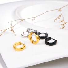 9 Pairs Of Punk Retro Style Stainless Steel Earring Sets, With Multiple Styles To Choose From, Suitable For Daily Or Party Use, And Can Be Given As Gifts To Friends And Family