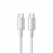 anker Cablu de încărcare rapidă durabil A875, potrivire inteligentă a cipului pentru cel mai bun curent, corp de cablu îngroșat, anti-îndoire și anti-tragere, încărcare de înaltă eficiență, alb