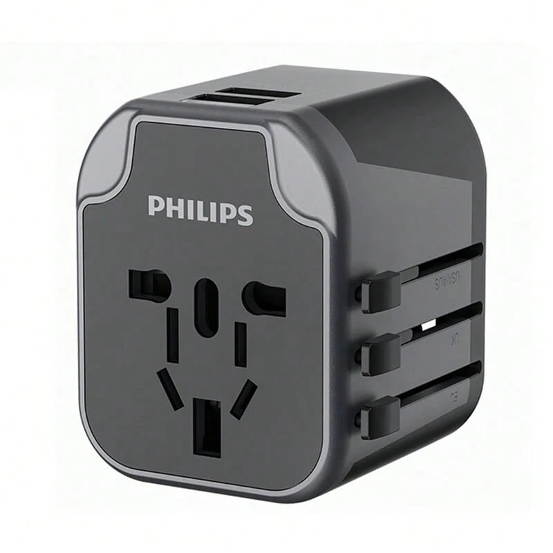 PHILIPS SPS1001A/93國際轉換插頭 折疊插腳防刮傷 過載保護 筆記型電腦/手機/相機多設備快充