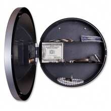 Vintage Wall Clock With Hidden Safe Classic Decorative Clock Diversion Safes For Hiding Money Jewelry Gold - 銀色 - 查看 6