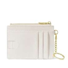 Fashion Cardholder Simple & Stylish Cardholder Compatible With Cards And Lipsticks With And Zipper Pocket Multifunctional And Portable Suitable Daily Commute Anniversary Birthday Suitable Both Male And Female White Collar Workers Wallet Card Holder Card Holder Wallet Business Card Holder Credit Card Holder Id Card Holder Card Holder Women Women Wallet Wallet Keychain Card Wallet - 黑色 - 查看 1