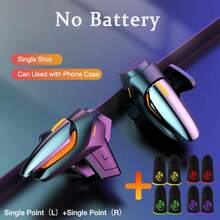 1 par de Disparadores de Juego Móvil DY01, Botones Duales Sensibles de Apuntar y Disparar, Larga Vida Útil, Compatible con Todos los Teléfonos Inteligentes (Baterías No Incluidas)