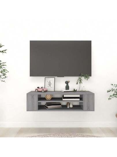 VidaXL TV Wand Unit 100x30x26.5 Cm Processed Wood Grijs Sonoma Oak