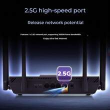 ASUS ASUS RT-BE57 WiFi7 Gaming Router, Home Wireless Gigabit Router, Whole-Home WiFi7, 2.5G Port, AiMesh Flexible Networking