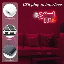 Charming Barking Puppy LED Neon Sign - Perfect ForLive Streaming Room, Room Decor ,Bedroom Decor,Halloween,Christmas Decorations,Fairy Lights,Wedding,Wall Decor,Christmas Decoration,Lamps For Bedroom,Christmas Decorations Home,Monster Energy,Gaming Gifts,Wedding Decorations,Music,Home Decor Living Room,Christmas Gifts,Halloween Halloween Costume Halloween Decorations Bar Neon Sign Bar Accessories