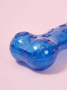 PETSIN TPR 耐用狗狗咀嚼玩具耐咬出牙清洁器和吱吱叫训练玩具，适合室内/室外海滩、阳光、旅行、凉爽等水上活动，缓解牙齿疼痛，中型犬牙齿护理咀嚼玩具经过测试 - 淺藍色 - 查看 4