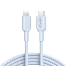 anker A863 Smart Fast Charging Data Cable Built-In Smart Chip High-Strength Material 10,000 Times Bending Test Anti-Breakage Design More Durable Blue - Blue - View 2