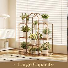 Plant Stand Indoor Hanging Plant Shelf Outdoor Large Plant Rack For Multiple Plants Boho Home Decor Plant Gift For Mom Woman - Brown - View 4